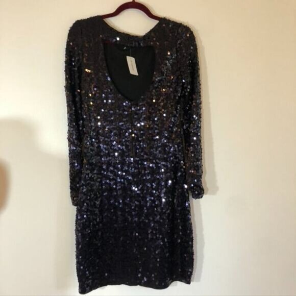 Le Chateau Sequin Jersey Mini‎ Dress - Size Small - Picture 4 of 8